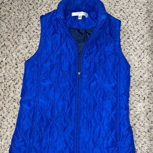Croft & Barrow Blue Quilted Vest